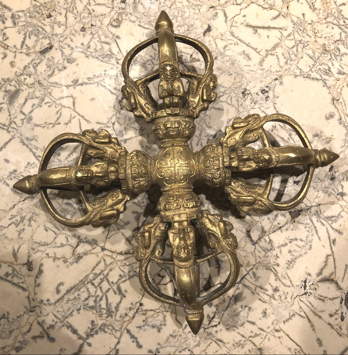 Dorge Vajra en bronze Tibet XIX° siècle -photo-5