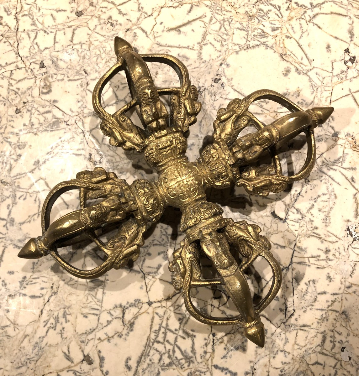 Dorge Vajra en bronze Tibet XIX° siècle 
