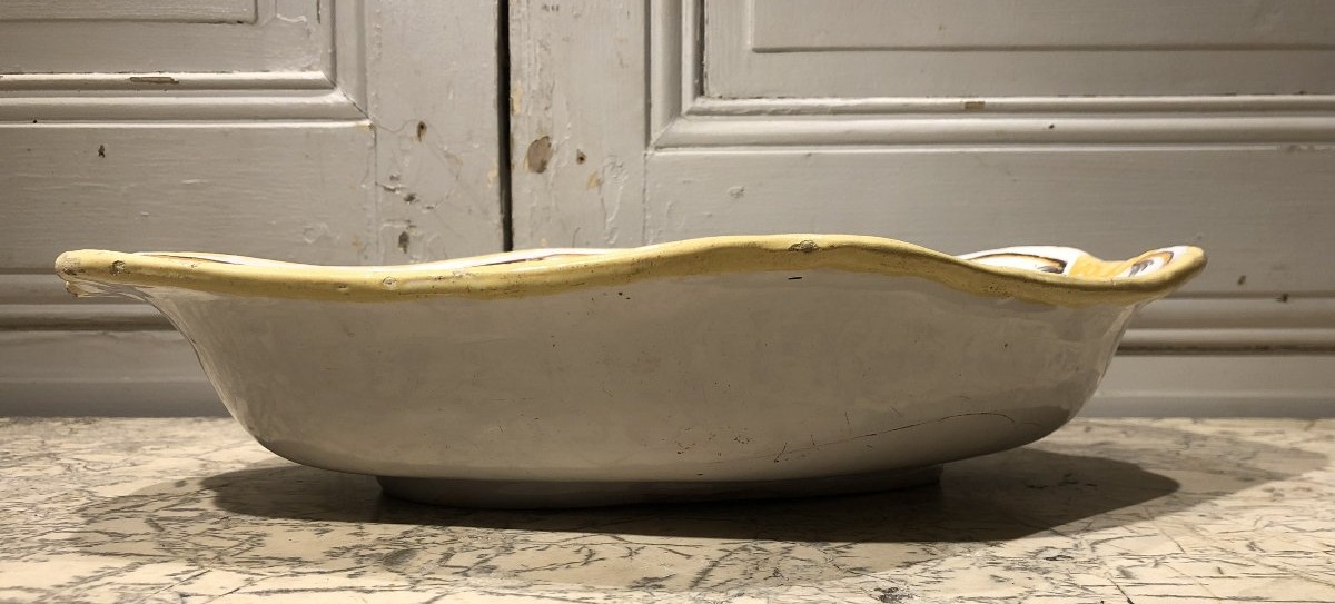 Plat oblong en faïence de Varage Louis XVI fin XVIII° siècle -photo-1