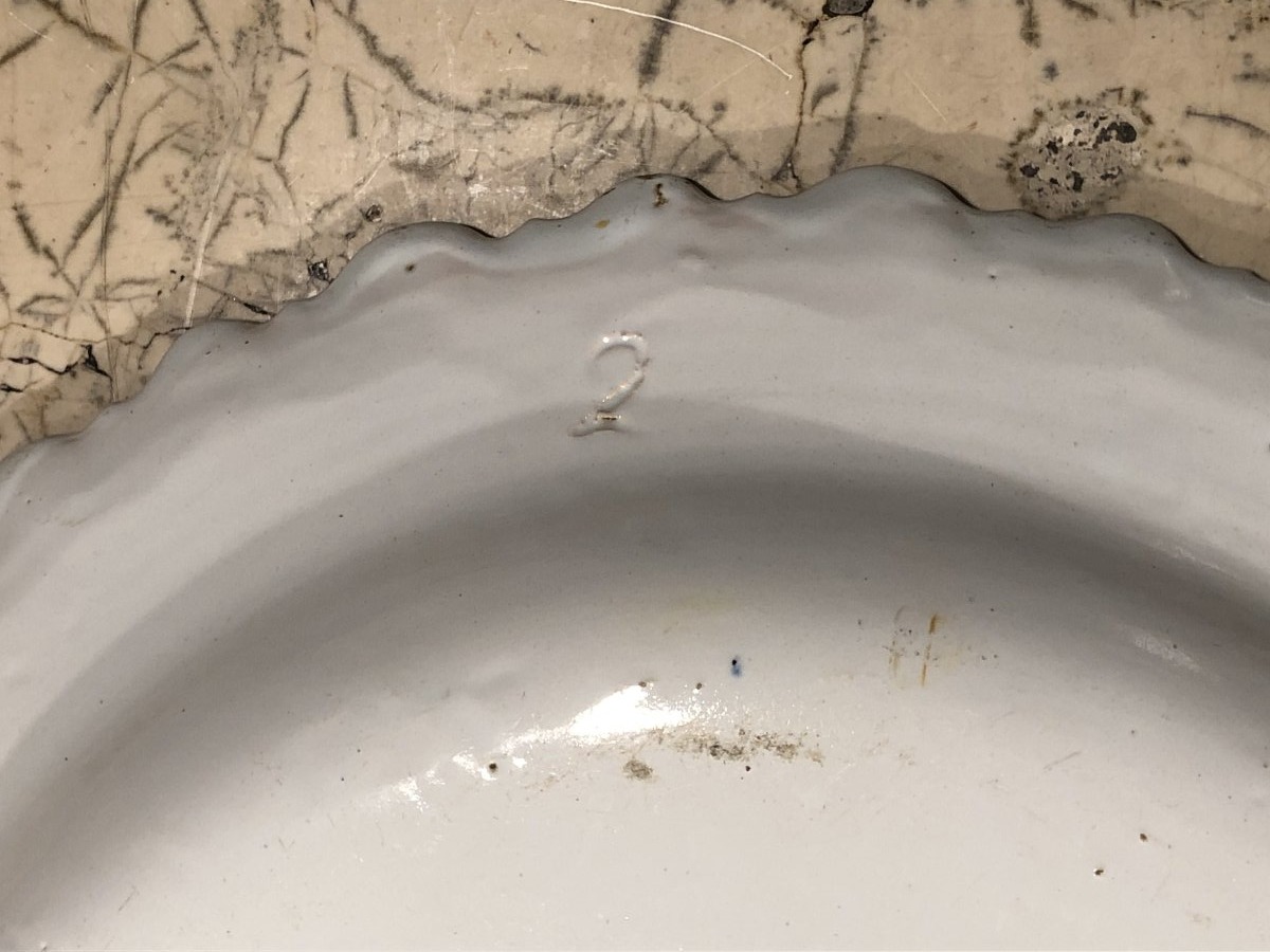 Pair Of Round Dishes In Provencal Earthenware, Late 18th Century.-photo-4