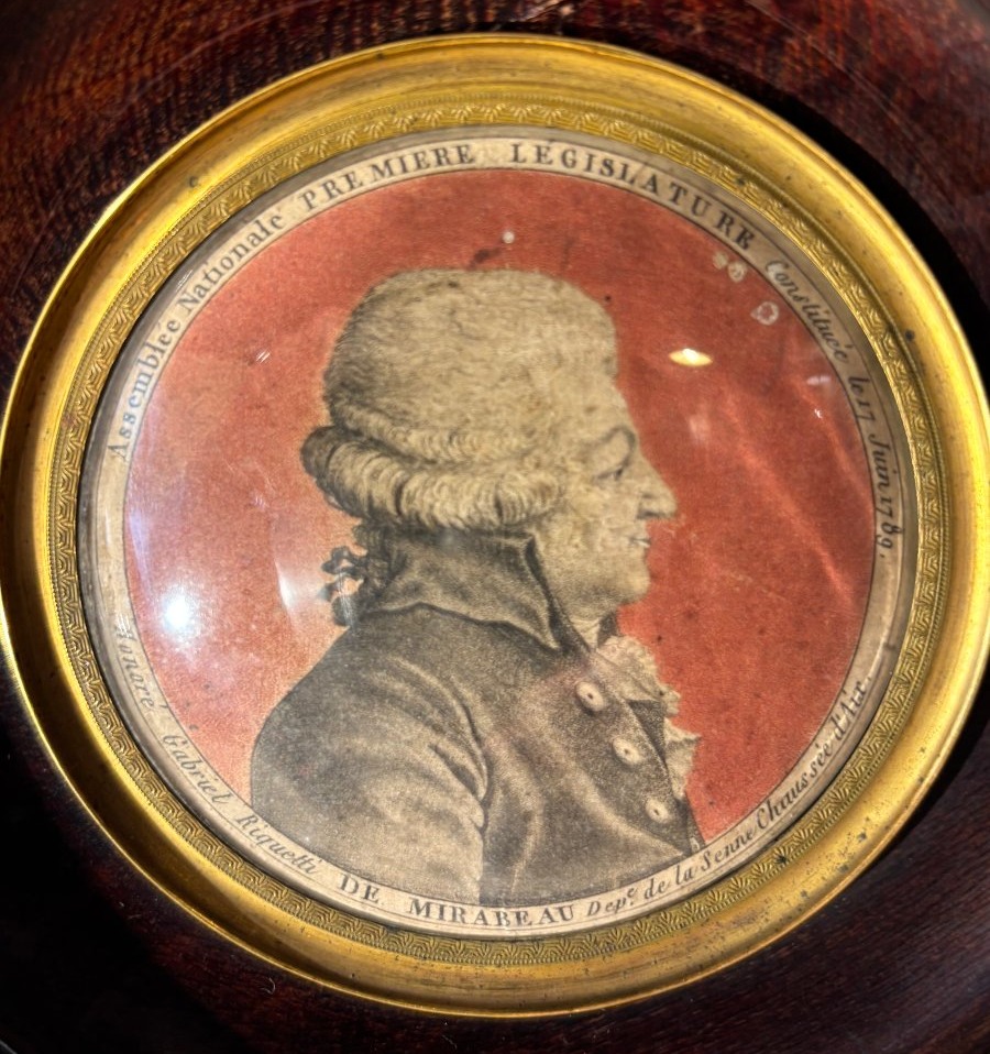 Mirabeau portrait Révolutionnaire gravure en médaillon vers 1790-photo-2