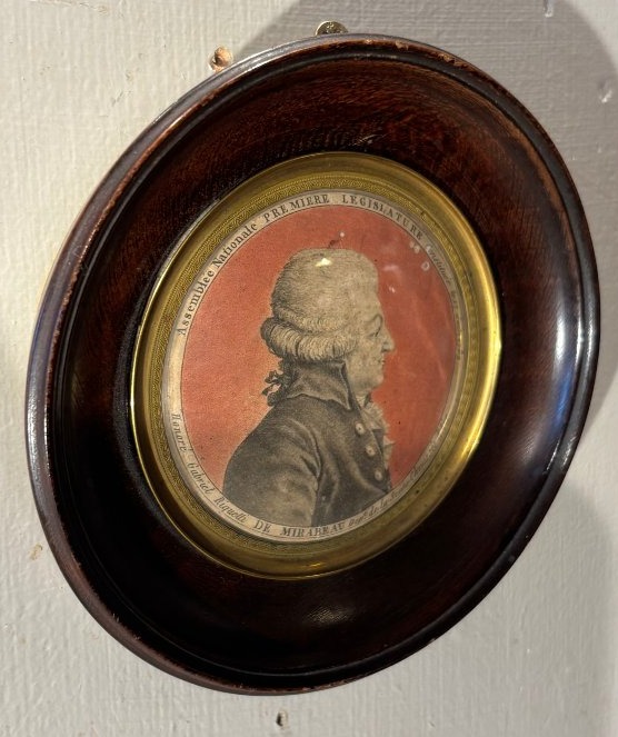 Mirabeau portrait Révolutionnaire gravure en médaillon vers 1790-photo-3