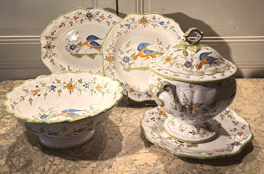 Tolosane Martre Dinner Service By Matet France, 35-piece Set-photo-4