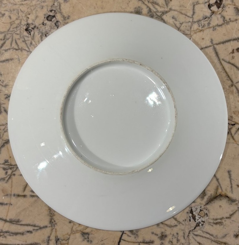 Suite de six tasses à thé  Art-déco en porcelaine de Limoges -photo-6