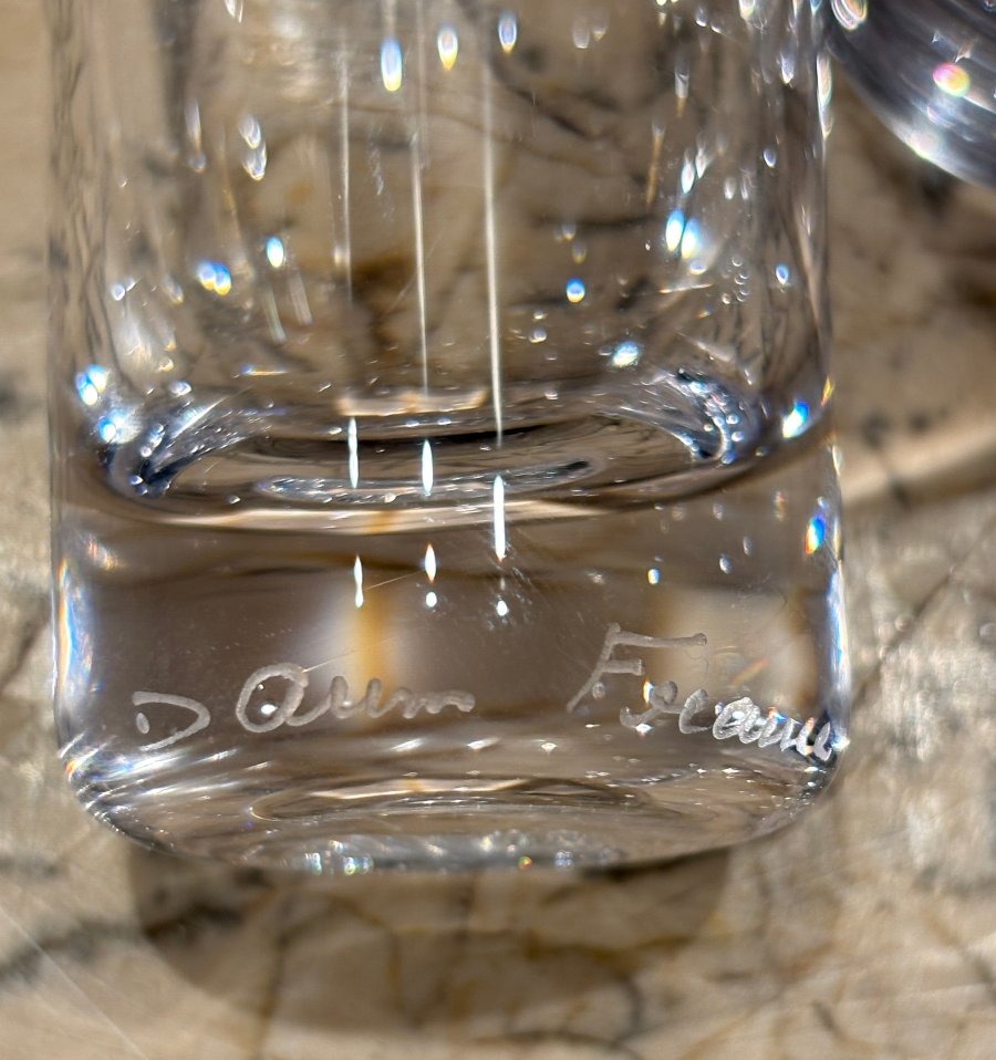 Daum Set Of 10 Crystal Vodka Glasses -photo-3
