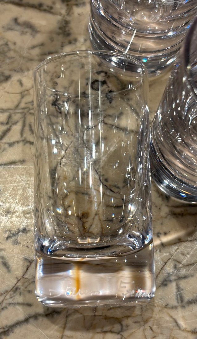 Daum Set Of 10 Crystal Vodka Glasses -photo-1