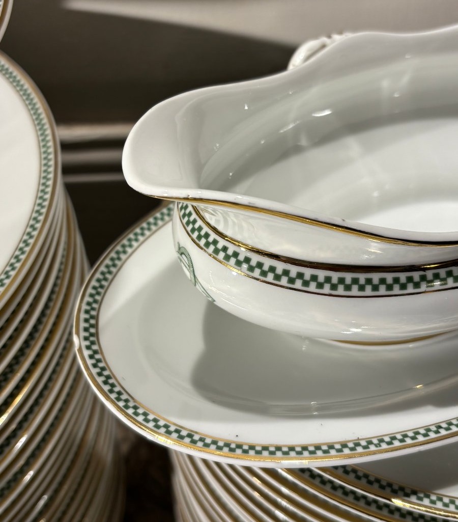 Service de table Art Déco en porcelaine de Limoges 72 pièces-photo-4