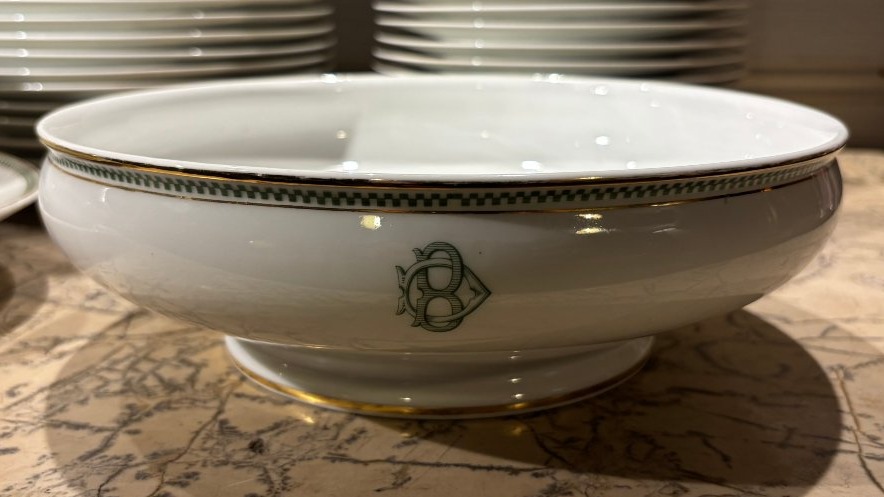Service de table Art Déco en porcelaine de Limoges 72 pièces-photo-4
