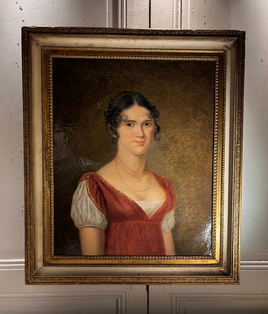 Portrait Empire de Madame Gimet Dugué jeune daté 1811 et signé 