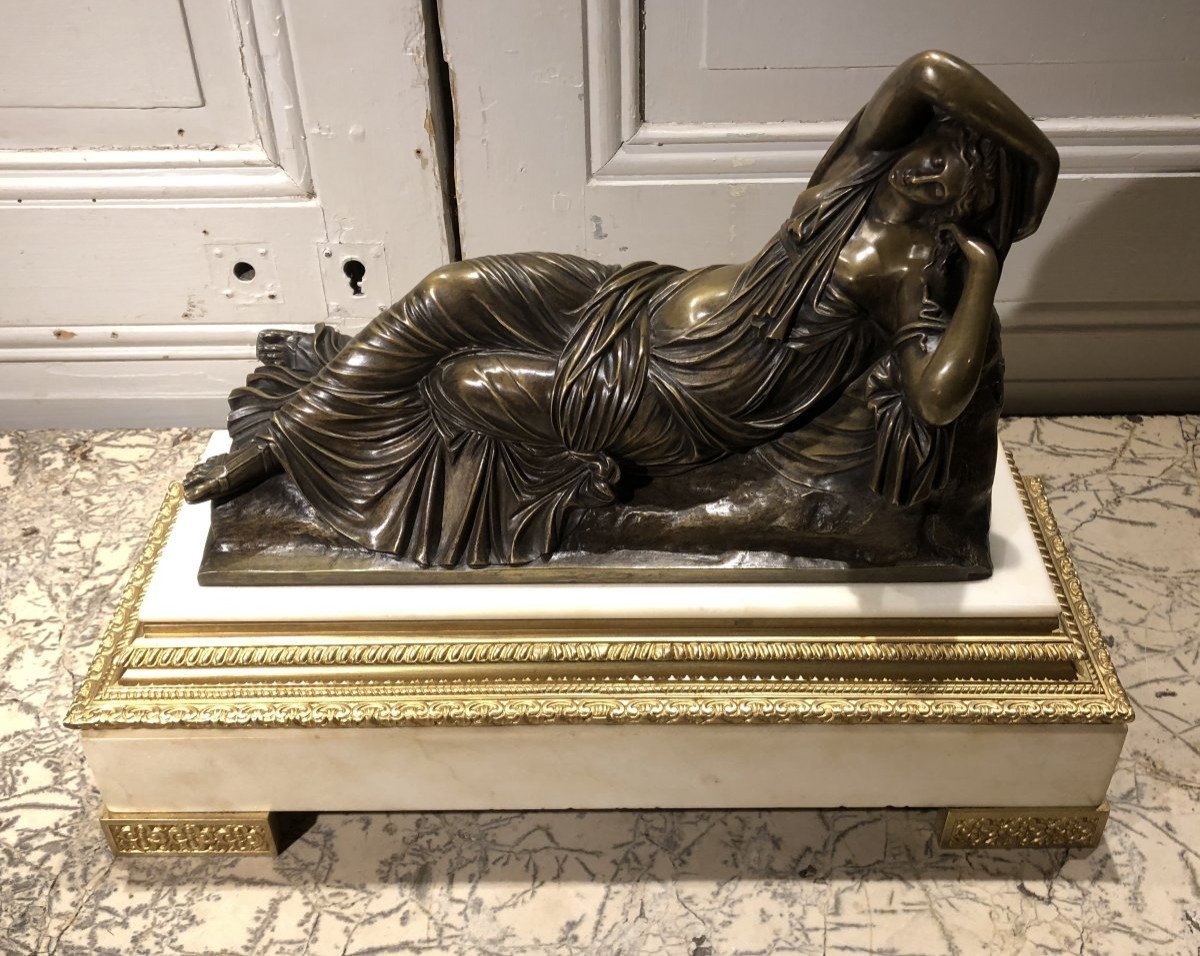 "sleeping Ariadne," Based On The Ancient Roman Painting In The Vatican, Copied By Le Primatice For Francis I-photo-3