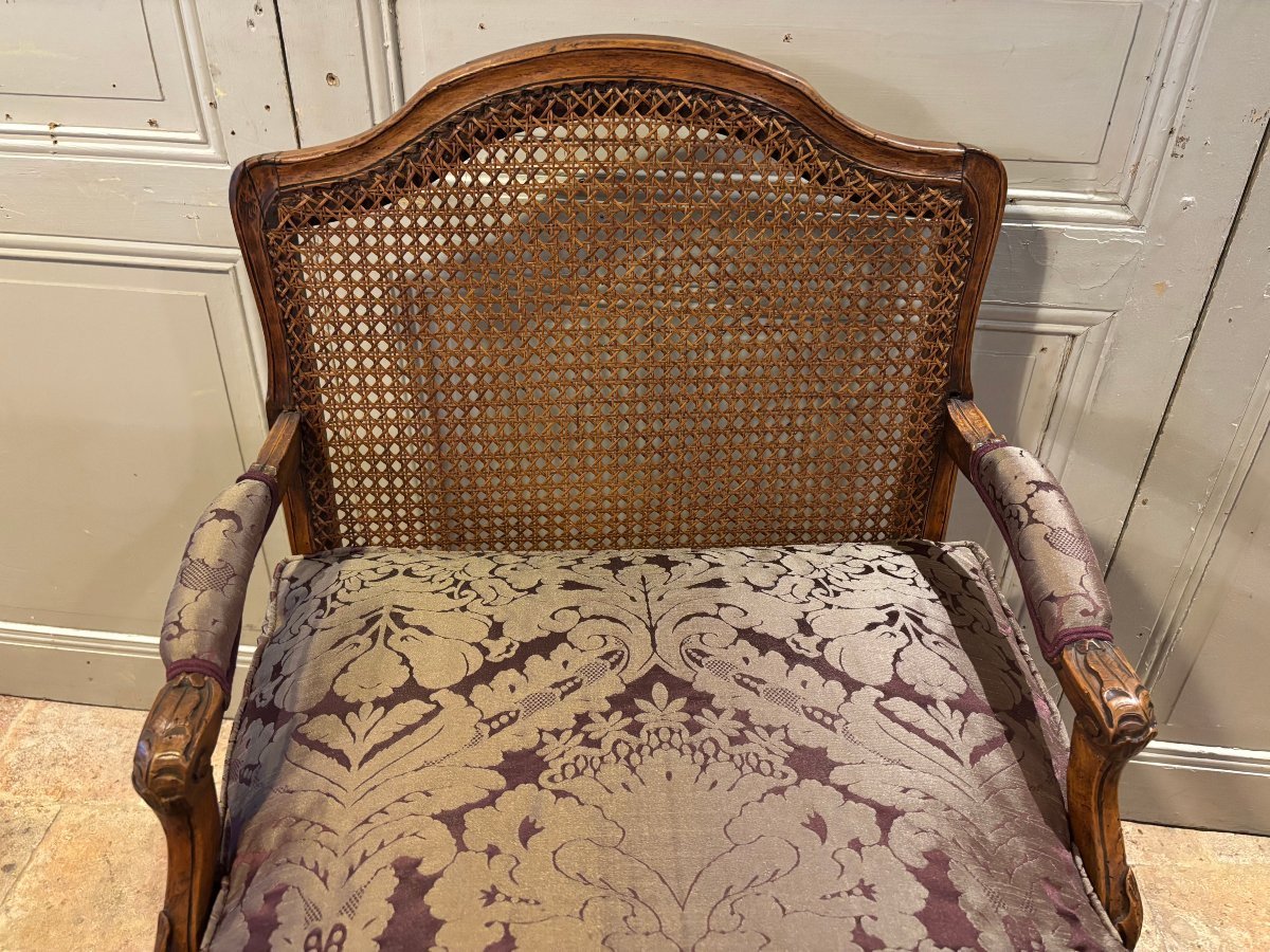 18th-century Regency-style Broken Duchess Chair In Waxed Beech-photo-2