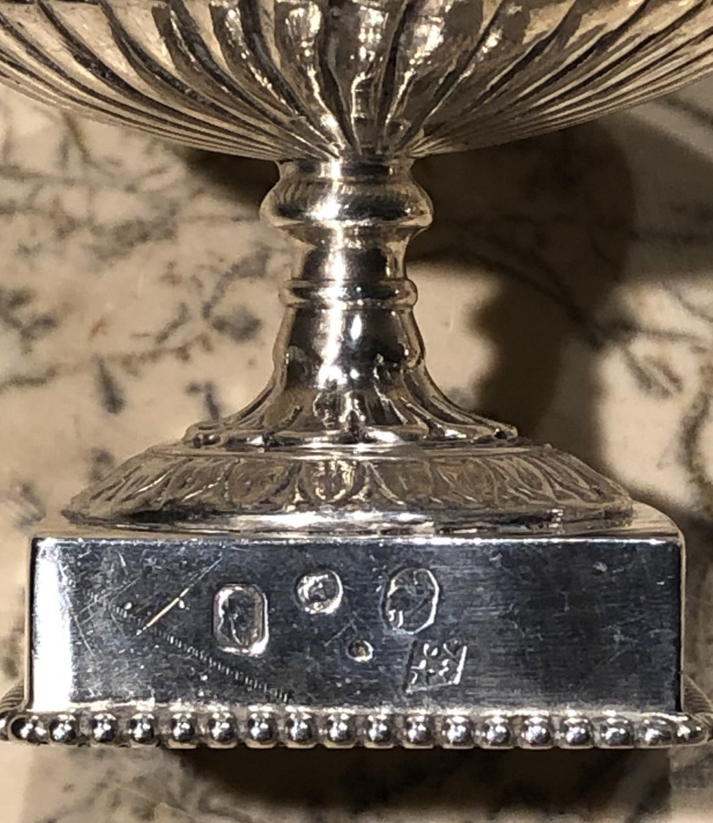 Pair Of Chambord Vases With Swans, Made Of Silver, Revolutionary Period, 18th Century-photo-5