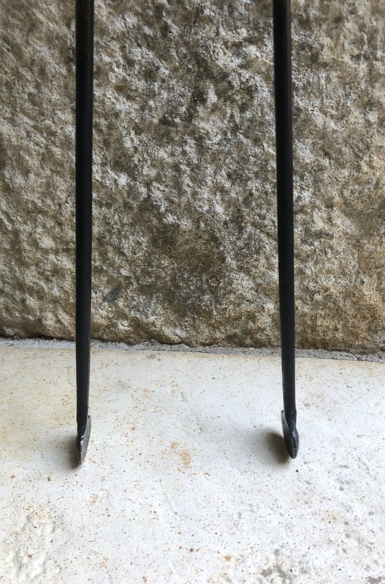 pince de cheminée en fer forgé -photo-4