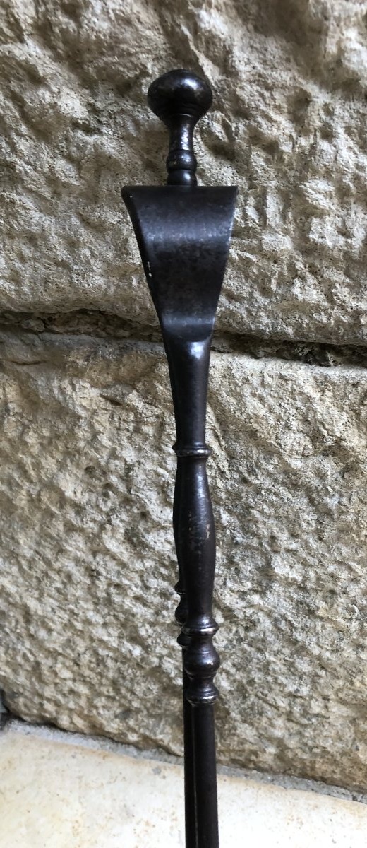 pince de cheminée en fer forgé -photo-1