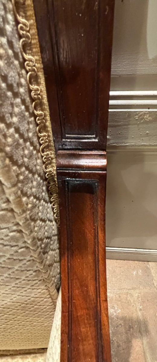 Soldi Object Proantic: Important Period Directoire-era Armchair In Solid Mahogany,