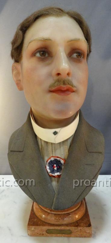 Buste De Pierre Loti En Cire Par Pierre Imans