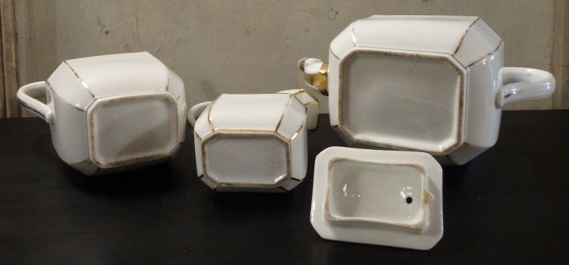Service à Thé En Porcelaine De Paris XIX° Siècle -photo-1