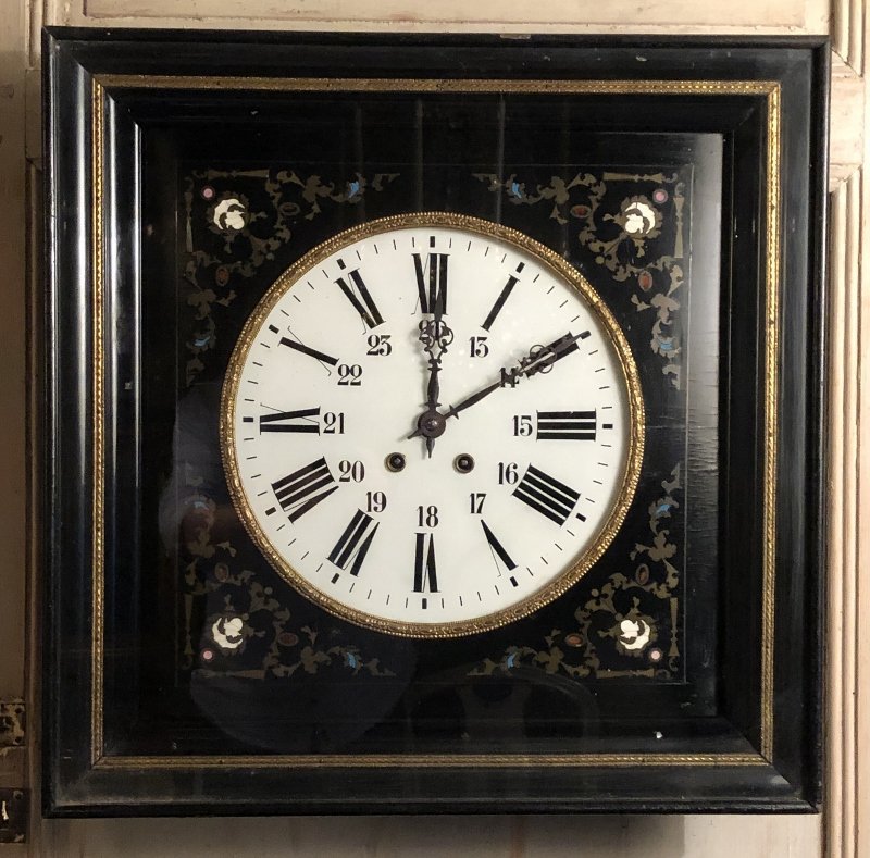 Pendule Oeil De Boeuf En Marqueterie Boulle Napoléon III