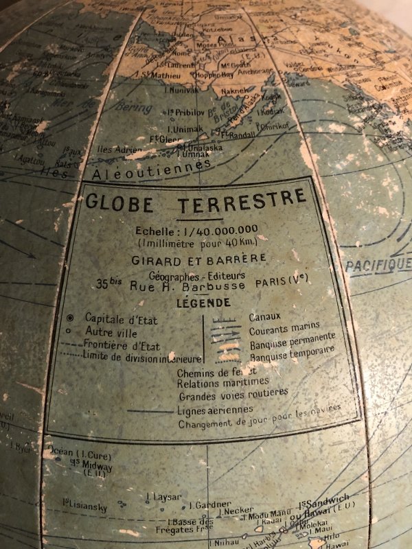 Globe Terrestre Girard Et Barrère -photo-3