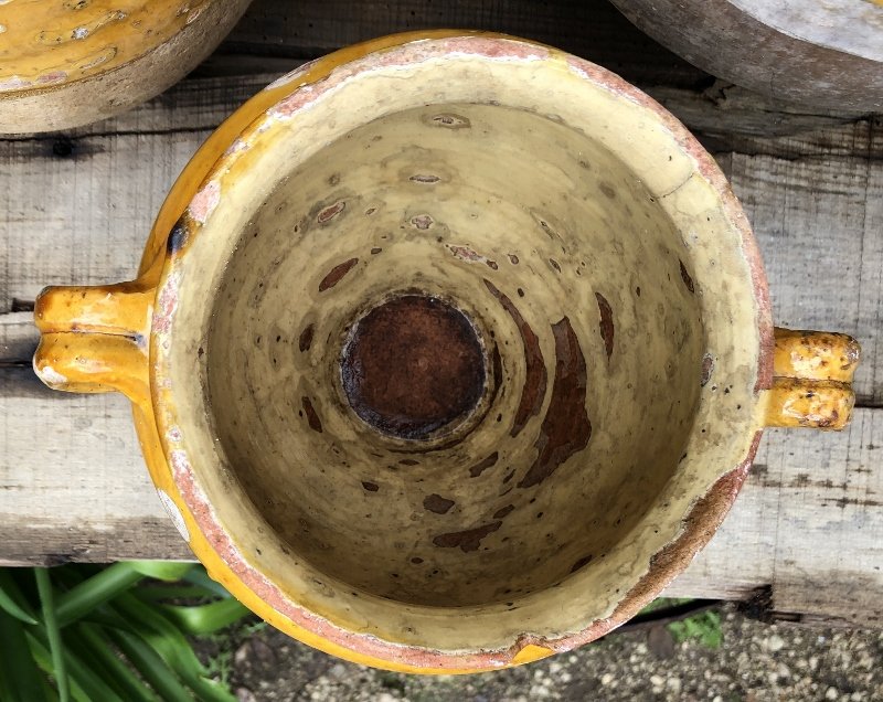 Huit Pots à Confit En Terre Vernissée Des Landes XIX° Siècle -photo-5