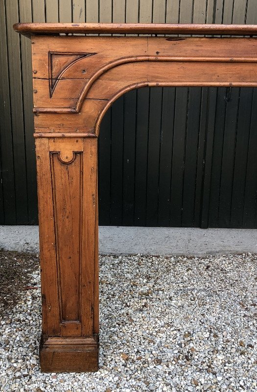 Louis XIV Fireplace In Carved Wood, Eighteenth Century-photo-3