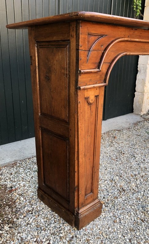 Louis XIV Fireplace In Carved Wood, Eighteenth Century-photo-1