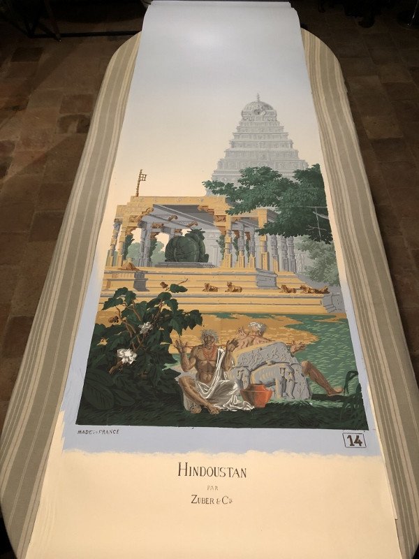 Panoramique "Hindoustan" Papier Peint De La Manufacture Zuber 20 Lés-photo-7