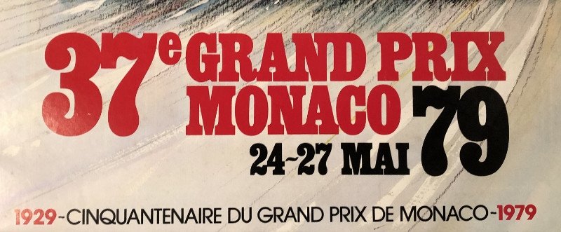 Affiche Grand Prix De Monaco 1979 d'Aprés Alain Giampaoli-photo-1