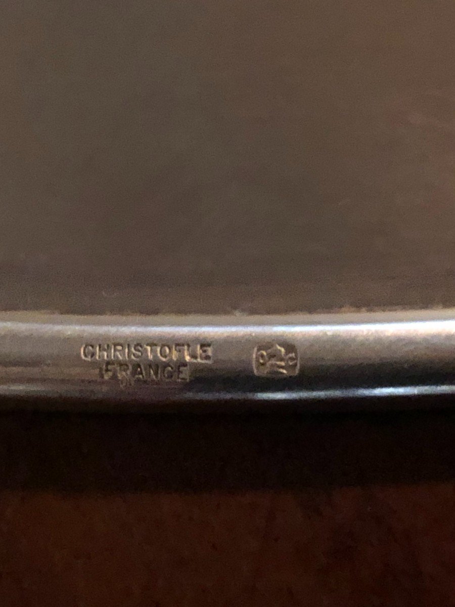 Plat Christofle De Style Art-dèco En Métal Argenté -photo-1