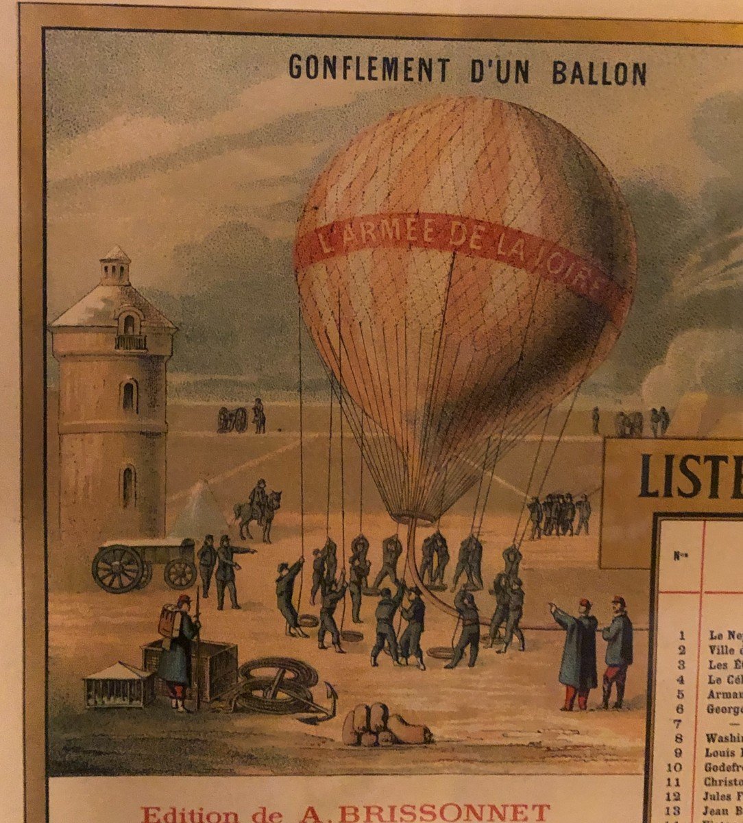 Liste Des Ballons Sortis De La Ville De Paris Durant Le Siège De 1870-71 Par Brissonnet -photo-4
