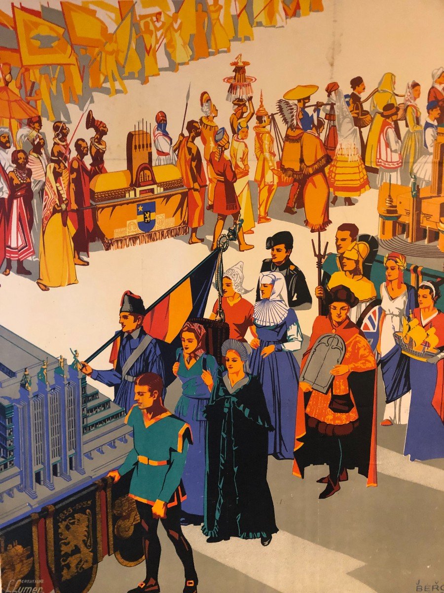 Poster Universal Exhibition Brussels Van Der Bergh 1935-photo-2