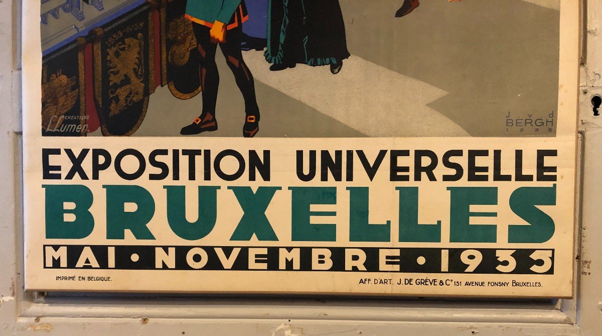 Poster Universal Exhibition Brussels Van Der Bergh 1935-photo-4