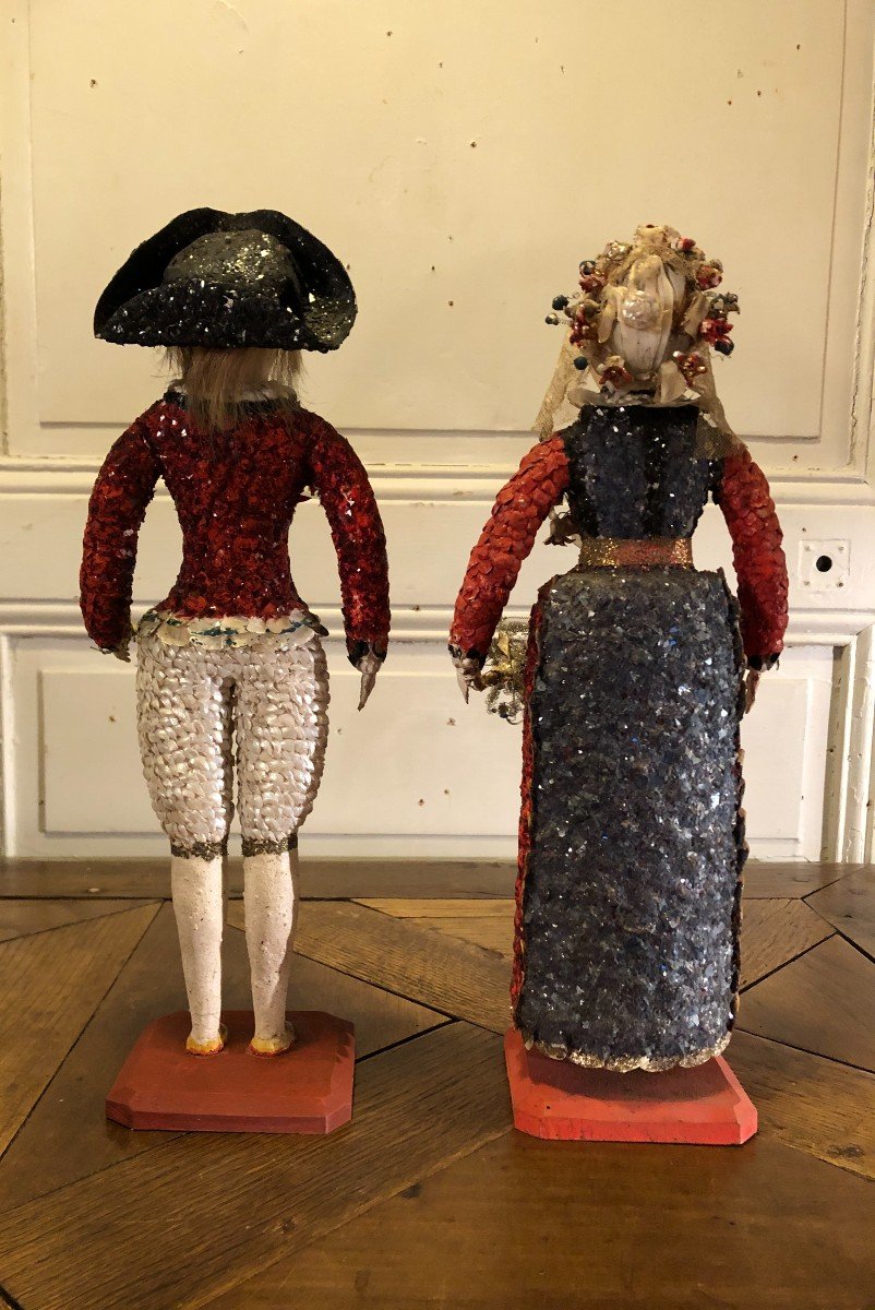 Couple Of Saltworkers In Nineteenth Century Shells-photo-5