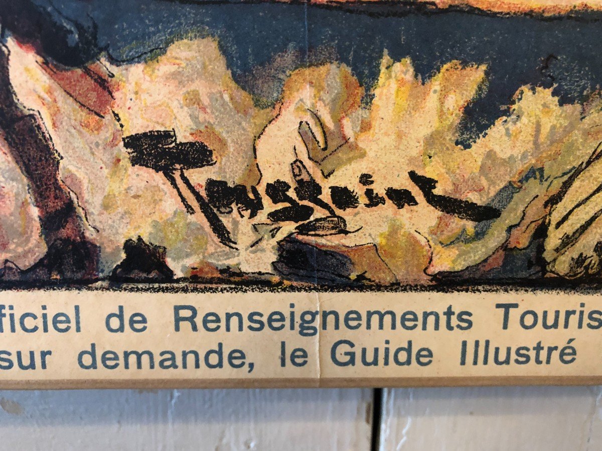 Affiche Pour Le Chemin De Fer Belges  Par Toussaint XX° Siècle-photo-2