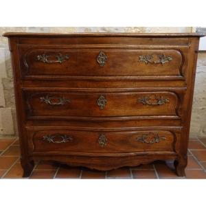 Important Louis XV Commode In Walnut XVIIIth Century