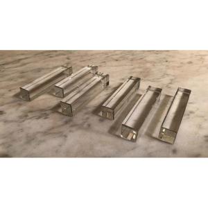 Suite Of Six Baccarat Crystal Knife Holders