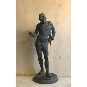 Narcisse De Pomp&eacute;i &agrave; Patine Antique Grand Tour XIX&deg; Si&egrave;cle 