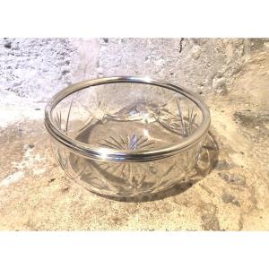 Minerva Cut Crystal And Sterling Silver Salad Bowl
