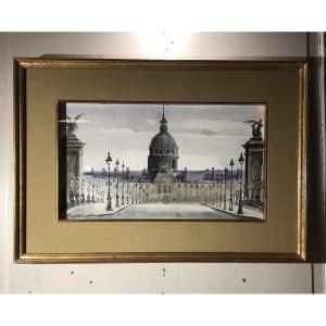 Pont Alexandre III And Les Invalides, Marc Chapaud, 20th Century 