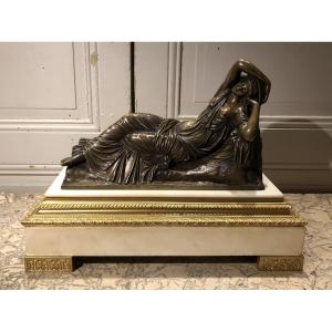 "Ariane endormie" d'après l'antique Romain du Vatican copié par Le Primatice pour François I