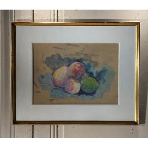 Gabrielle Berrhagorry "nature morte aux pèches" 1927