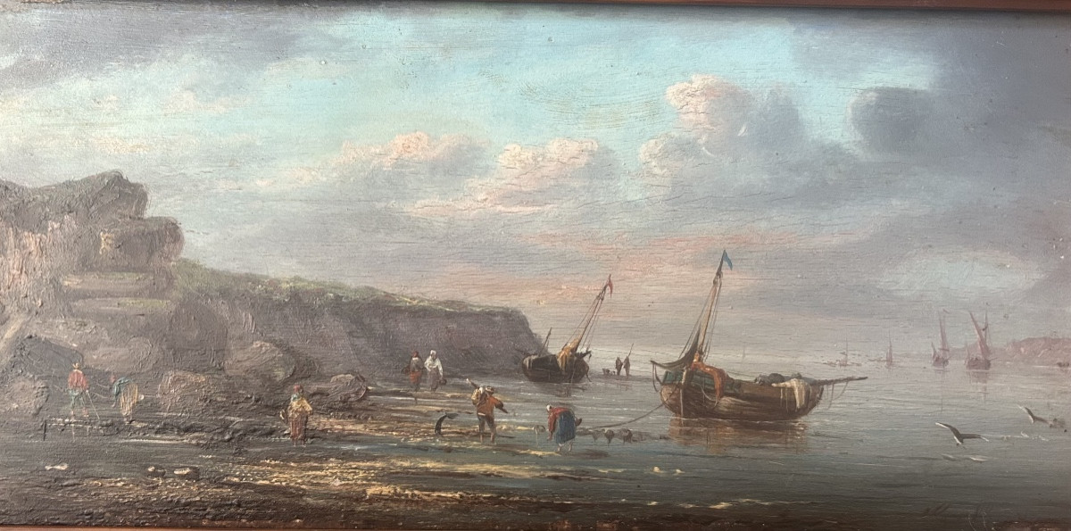 Paire de marines  une signée Gilbert -photo-3