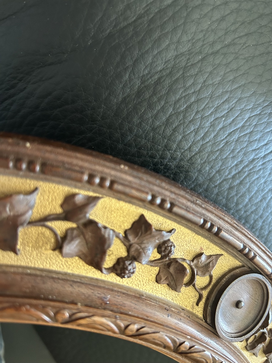 Fra Petralli Carved Walnut Veneer Frame-photo-4