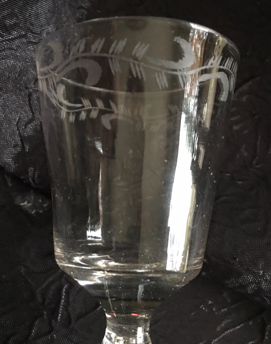  18th Sciecle Engraved Glass-photo-2