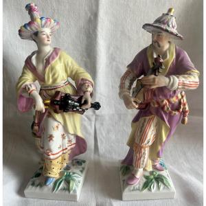 Kpm “malabar And Malabarin” Berlin 1913 Fe Meyer (attributed) Porcelain