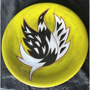 Ceramic Plate With A Design By Jean Picart Le Doux