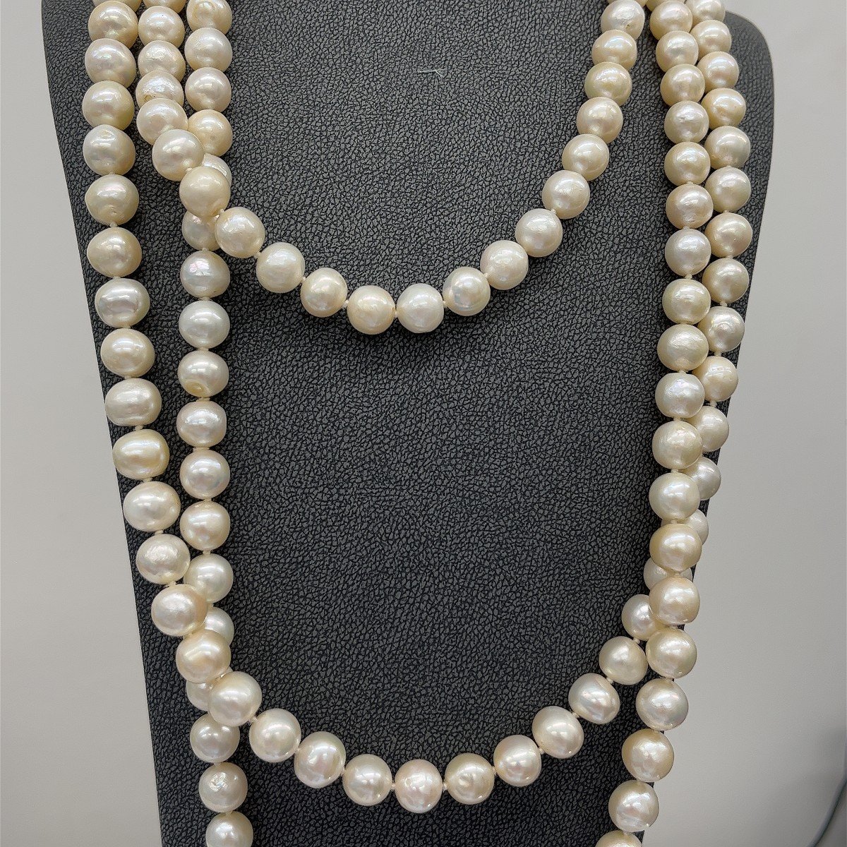 Vintage 9mm Cultured Pearl Necklace 68″-photo-2