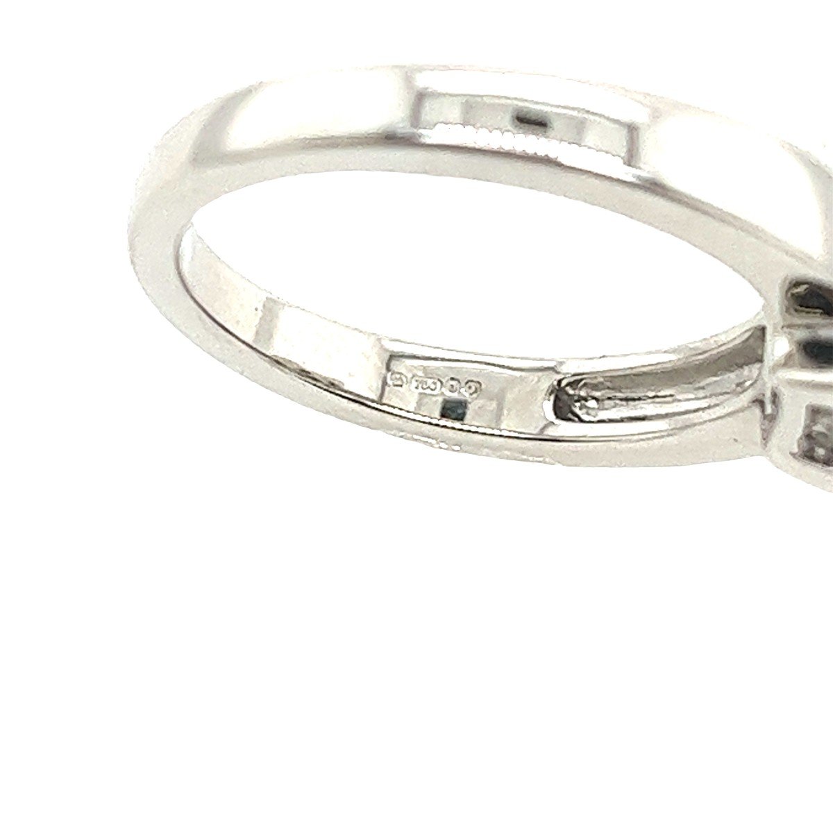 Bague Diamant 4 Pierres Sertie De Diamants Naturels De 1,50 Ct Sertis Dans De l'Or Blanc 18 Car-photo-1