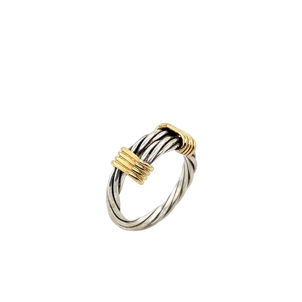 Tiffany & Co Bague En Or Jaune Et Blanc 18 Carats-photo-1