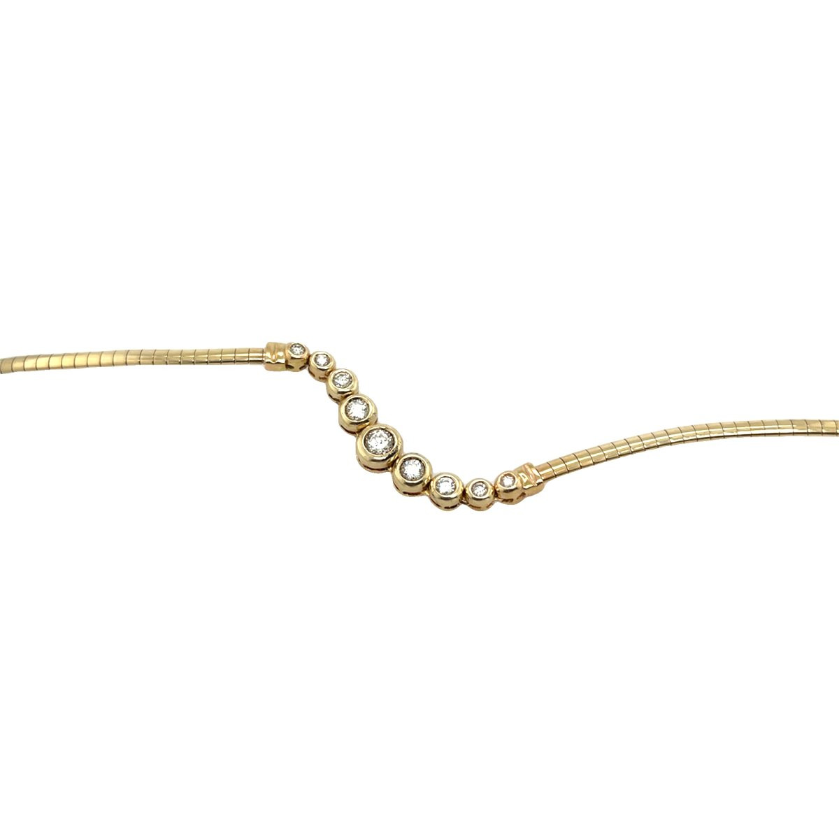 Bracelet En Or Jaune 14 Carats Serti De Diamants Naturels Ronds De 1,0 Ct-photo-5